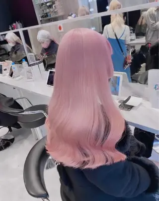 ロング カラー パーマ ヘアアレンジ メンズ キッズ ネイル マツエク・マツパ アイブロウ 💖オタク美容師 ꒰ঌ♡モモ♡໒꒱のヘアスタイル