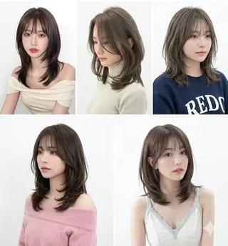 ミディアム ミディアムモデル 募集中/村上廉のヘアスタイル