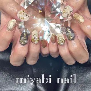 ネイル miyabi nail 桂川駅近くのネイルデザイン