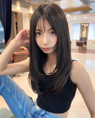 ロング カラー 名古屋/髪質改善/ 透明感SHIZUKAのヘアスタイル