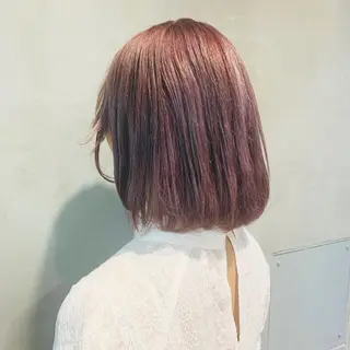 ショート カラー ヘアアレンジ ミニボブ/ブリーチ 🌈MISATOのヘアスタイル