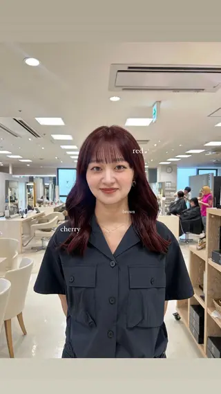 ロング カラー ヘアアレンジ/ベー ジュchiakiのヘアスタイル