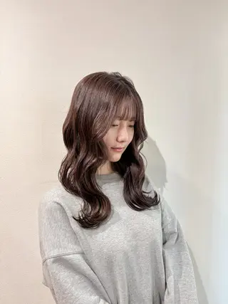 セミロング カラー ヘアアレンジ cut／nail ▫️ｲﾁｶ🌻のネイルデザイン