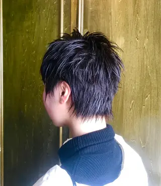 ショート カラー パーマ ヘアアレンジ 野田 修平のヘアスタイル