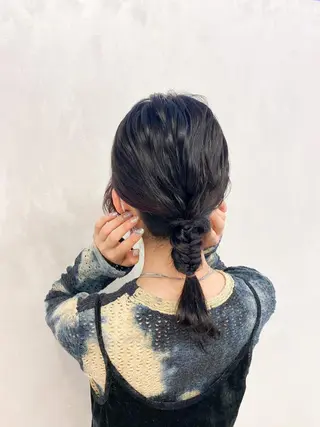 ミディアム ヘアアレンジ 安永 来未のヘアスタイル