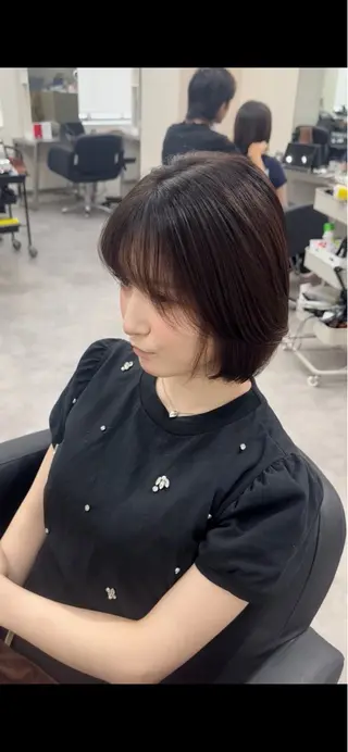 ショート 🫧とぅるん艶髪🫧 透明感カラー×猿渡のヘアスタイル