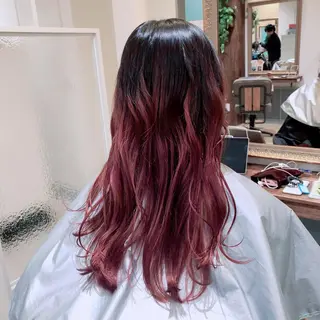 ロング カラー u-chambord ユーシャンボールのヘアスタイル