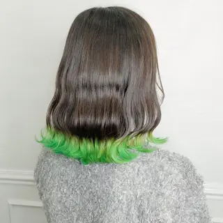 セミロング カラー 【毎朝セット3分】 メンズパーマ　真人のヘアスタイル