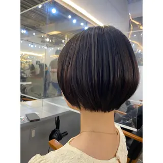 ショート ボブ/ぱつっとボブ/ 谷口 海星のヘアスタイル