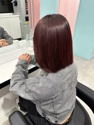 ミディアム カラー みう/仙台/暖色/ 艶髪/顔周りカット/のヘアスタイル