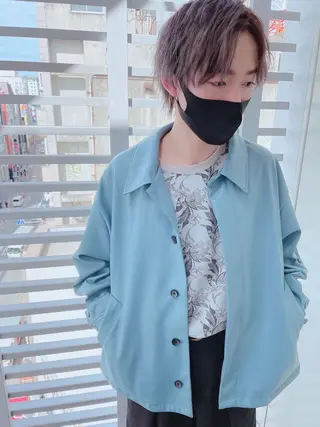 ショート カラー ヘアアレンジ メンズ メンズZina代表 田端 麗治のヘアスタイル