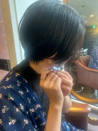 ショート 丹羽大喜 縮毛矯正/美髪矯正のヘアスタイル
