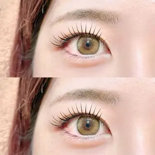 ミディアム カラー パーマ ヘアアレンジ メンズ キッズ ネイル マツエク・マツパ アイブロウ 𝑹 eyelashのマツエク・マツパデザイン