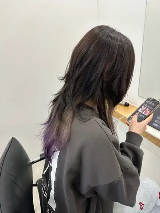 ロング カラー レイヤー/ナチュラル 💐nao.のヘアスタイル