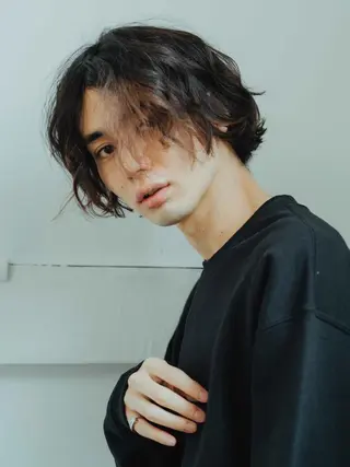 ショート パーマ メンズ 竹之内 将也のヘアスタイル