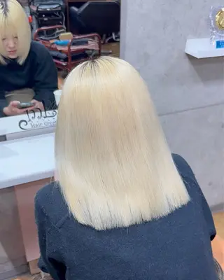 ミディアム カラー mEg hair creation川崎矢向店所属・レイヤー/ブリーチ/ 艶カラー/アトムのヘアスタイル