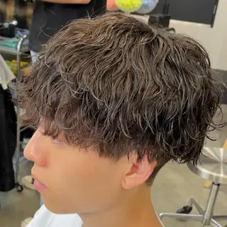 ミディアム パーマ ヘアアレンジ メンズ fifth 石川 凪のヘアスタイル