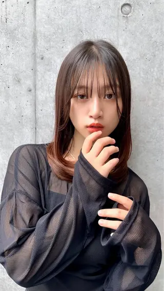 ミディアム 「似合わせ/髪質改善 《ワタル》」のヘアスタイル