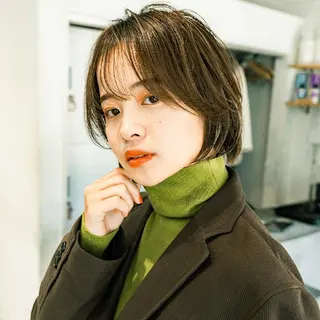 ショート 天王寺韓国ヘア 小山歓実のヘアスタイル