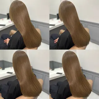 ロング カラー 髪質改善×矯正🫧 韓国ヘアasamiのヘアスタイル