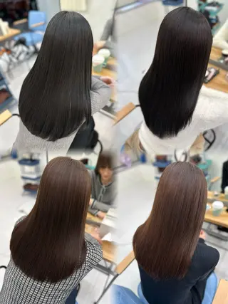 ロング 縮毛矯正×ボブ💎 髪質改善/木下のヘアスタイル