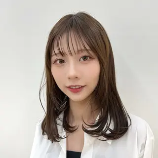 ミディアム カラー ナチュラル韓国ヘア 🇰🇷塚田凌太のヘアスタイル