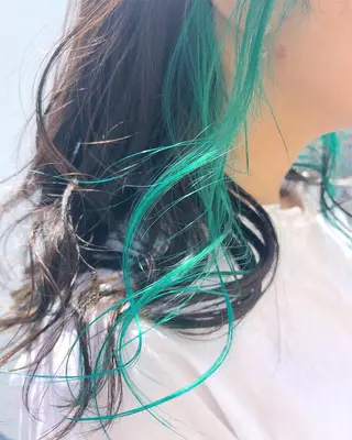 セミロング カラー ヘアアレンジ 【池袋/スパイキー ショート】ⓝⓘⓜⓤのヘアスタイル