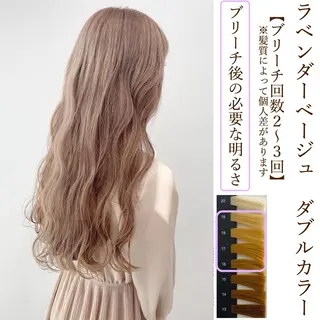 ロング カラー 【ブリーチカラー】 🌈ALIVE若山葵のヘアスタイル