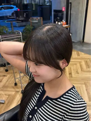 ロング 鎌取/透明感カラー /ボブ/顔まわりのヘアスタイル