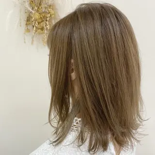 ミディアム カラー 【髪質改善】 梅田　聡のヘアスタイル