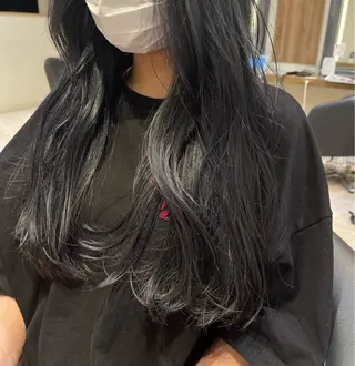 ロング カラー さら艶レイヤーカット 🩶Suzuneのヘアスタイル