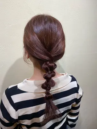 カラー ヘアアレンジ saya (サヤ)のヘアスタイル