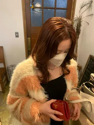 セミロング Rosso獨協大学前 YUNAのヘアスタイル