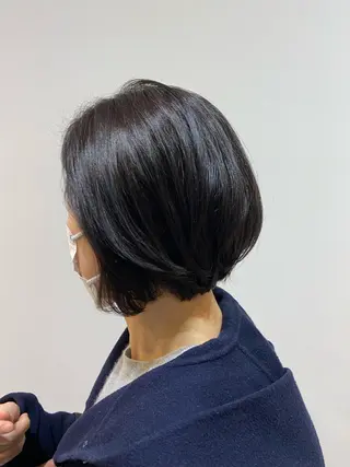 ショート カラー 大人かわいい×艶髪 🤍塩川のヘアスタイル