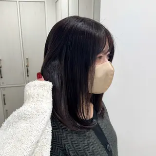 ミディアム カラー ‎‎りな‪🪽カット /透明感･暖色カラーのヘアスタイル