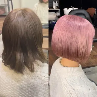 ショート カラー パーマ ヘアアレンジ メンズ キッズ ネイル マツエク・マツパ アイブロウ 大人スタイル 太田のヘアスタイル