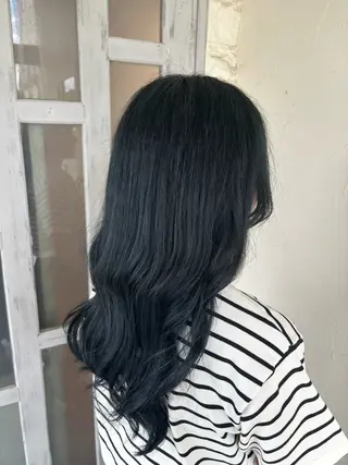 ロング カラー ルプラボウ あいか 韓国ヘア/艶髪のヘアスタイル