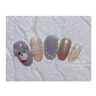 ミディアム ネイル 👑enen style👑のネイルデザイン