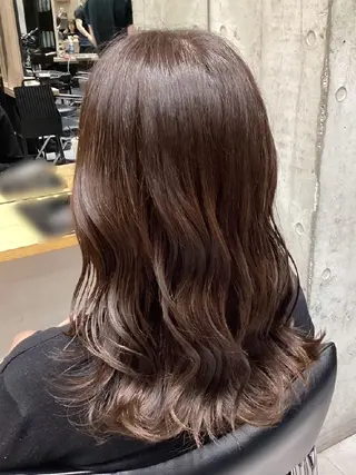 セミロング カラー ヘアアレンジ/柔らか 艶カラー/AKARIのヘアスタイル