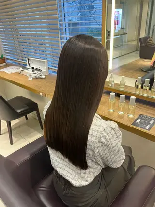 ロング 艶カラー/縮毛矯正/ アレンジ/akaneのヘアスタイル