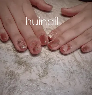 ショート めぐみのネイルサロン スタッフ練習のネイルデザイン