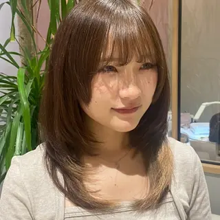 セミロング yukari🌷名駅 ＊大人かわいい艶髪のヘアスタイル