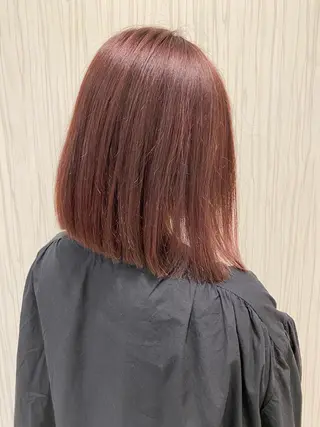 ミディアム カラー ヘアアレンジ 🥀暖色韓国ヘア💕 保科侑花のヘアスタイル
