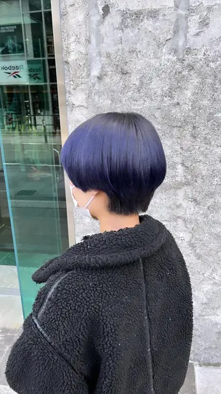 ショート カラー ヘアアレンジ 🩶【推しハイトーン 】yuzu🩶のヘアスタイル