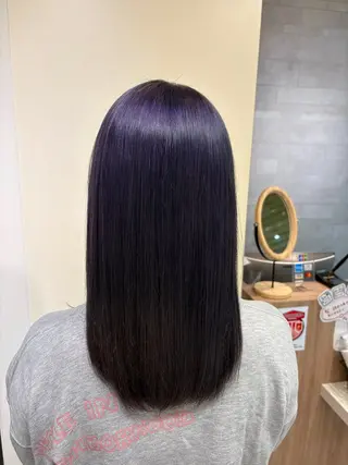 ミディアム カラー 川崎 唯華のヘアスタイル