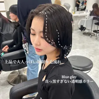 ロング カラー パーマ ヘアアレンジ メンズ キッズ 盛れ韓国ハイトーン 🎀Himari🎀のヘアスタイル