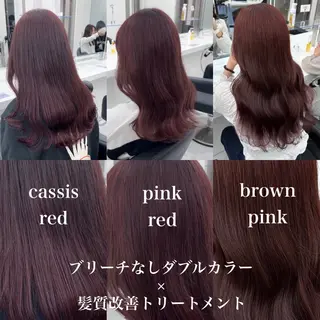 ロング カラー 履歴修正屋さん／ ブロンド／ホワイトのヘアスタイル