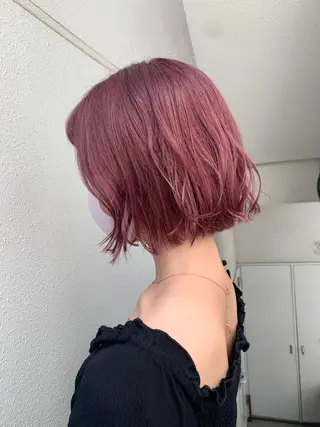 ショート カラー Maya川越/ エクステ/ハイトーンのヘアスタイル