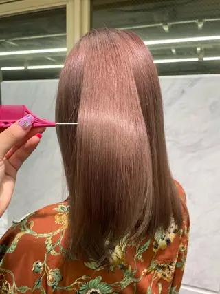 カラー 🪸店長ハイトーン エクステmisakiのヘアスタイル