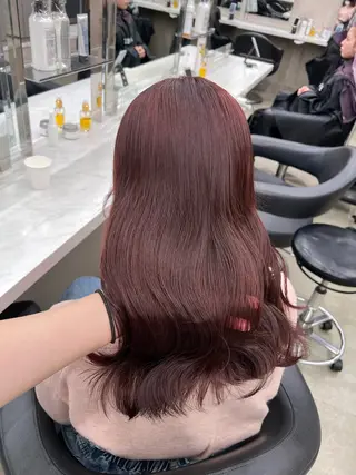 セミロング カラー 💖札幌カラー 指名No.1💖玲奈のヘアスタイル